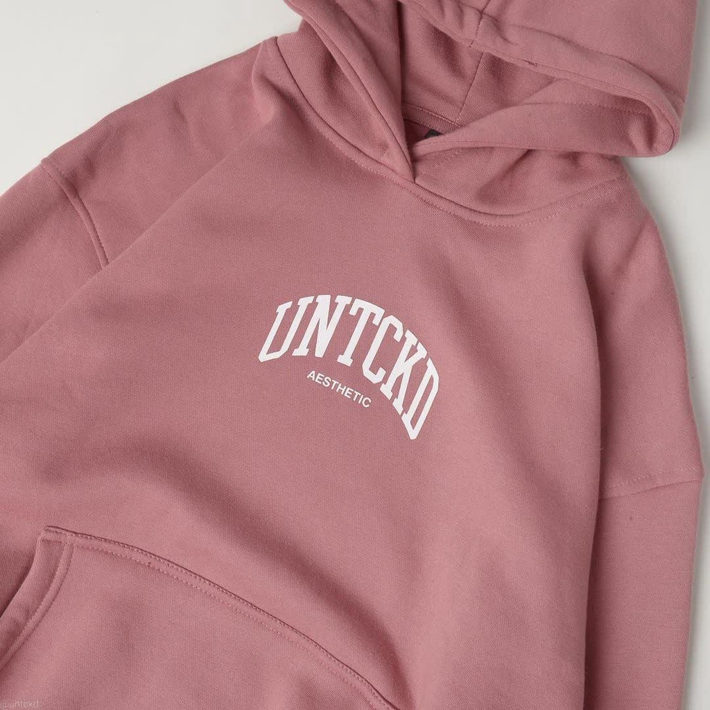 Hoodie jumper UNTCKD AESTHETIC PINK BABY TERBARU