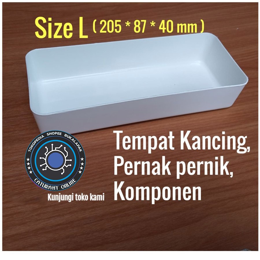 Mangkok plastik Size L tempat komponen kancing baut rak