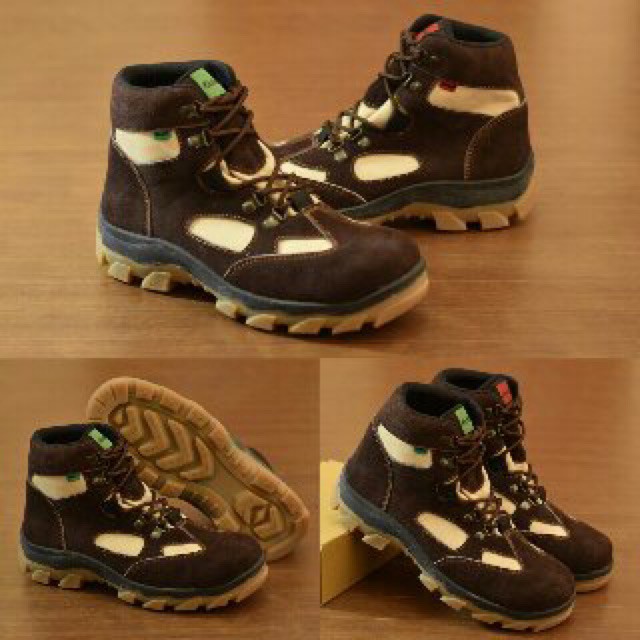 Sepatu Sepatu Kickers. Hiking Safety Kulit Suede