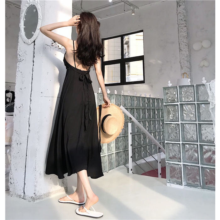 Baju Terusan Wanita Baju Pantai Baju Backless Rok Pantai Rok Panjang Dress Pantai Longdress Baju Pesta Baju Kondangan