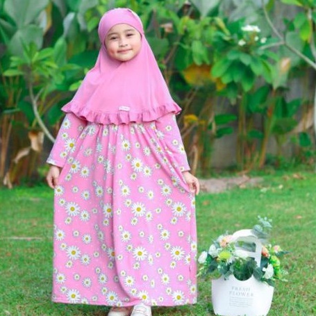 Set Gamis Makka by Viola / Gamis Anak / Set Gamis Hijab / Baju muslim anak