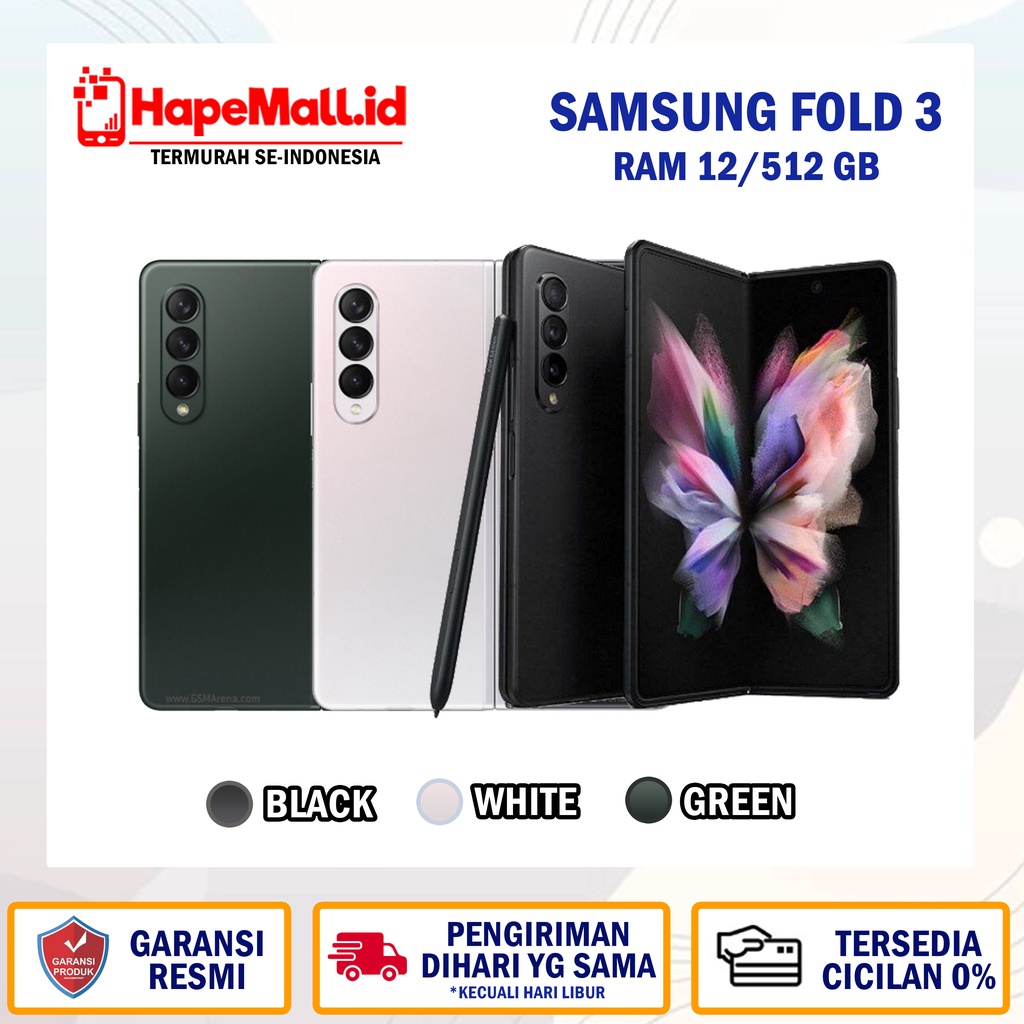 SAMSUNG GALAXY FOLD 3 RAM 12/512 GB GARANSI RESMI SEIN TERMURAH