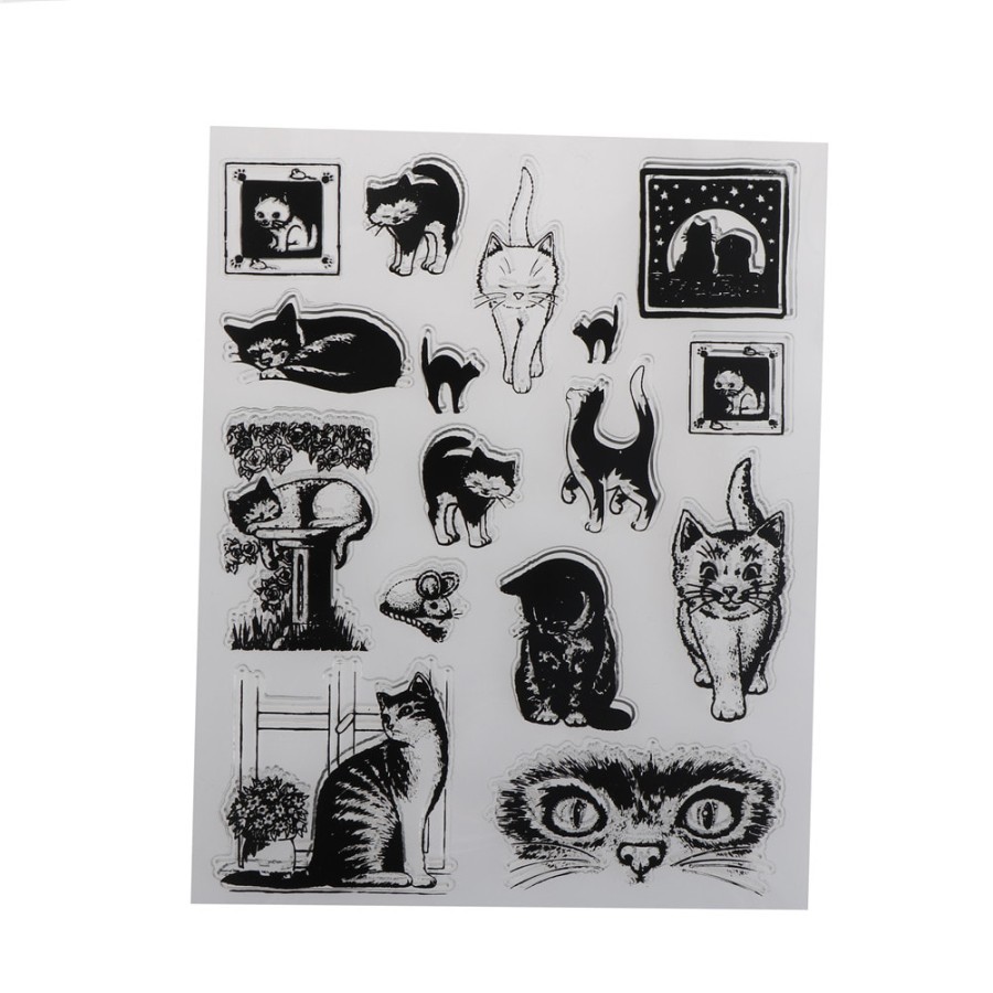 Clear Stamp (Stempel Transparan/Bening) - Cat