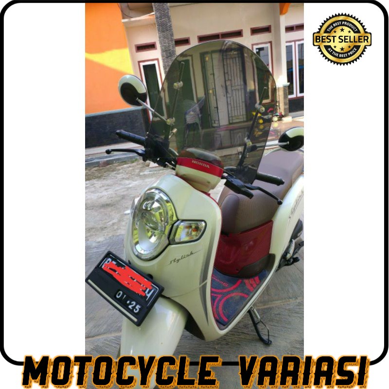 Visor windshield kaca tameng angin motor scoopy genio vario mio beat fino aerox vespa freego [COD]