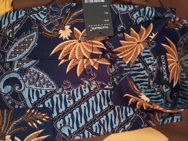 Kemeja Batik Pria Lengan Pendek Bs04 Katun Modern Dixmont Semi Slimfit Premium