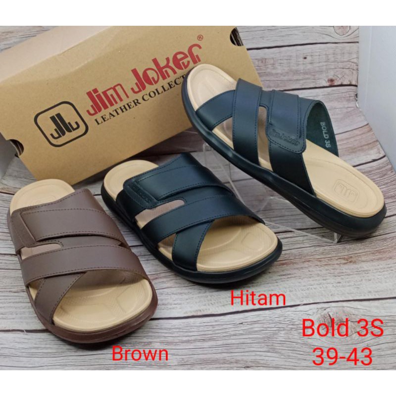 SANDAL KULIT ASLI PRIA JIM JOKER BOLD 3S