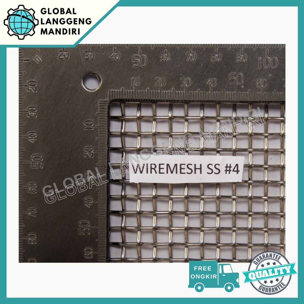 WIRE MESH 4 STAINLESS (304) 1MX1M / WIREMESH #4 AYAKAN STAINLESS