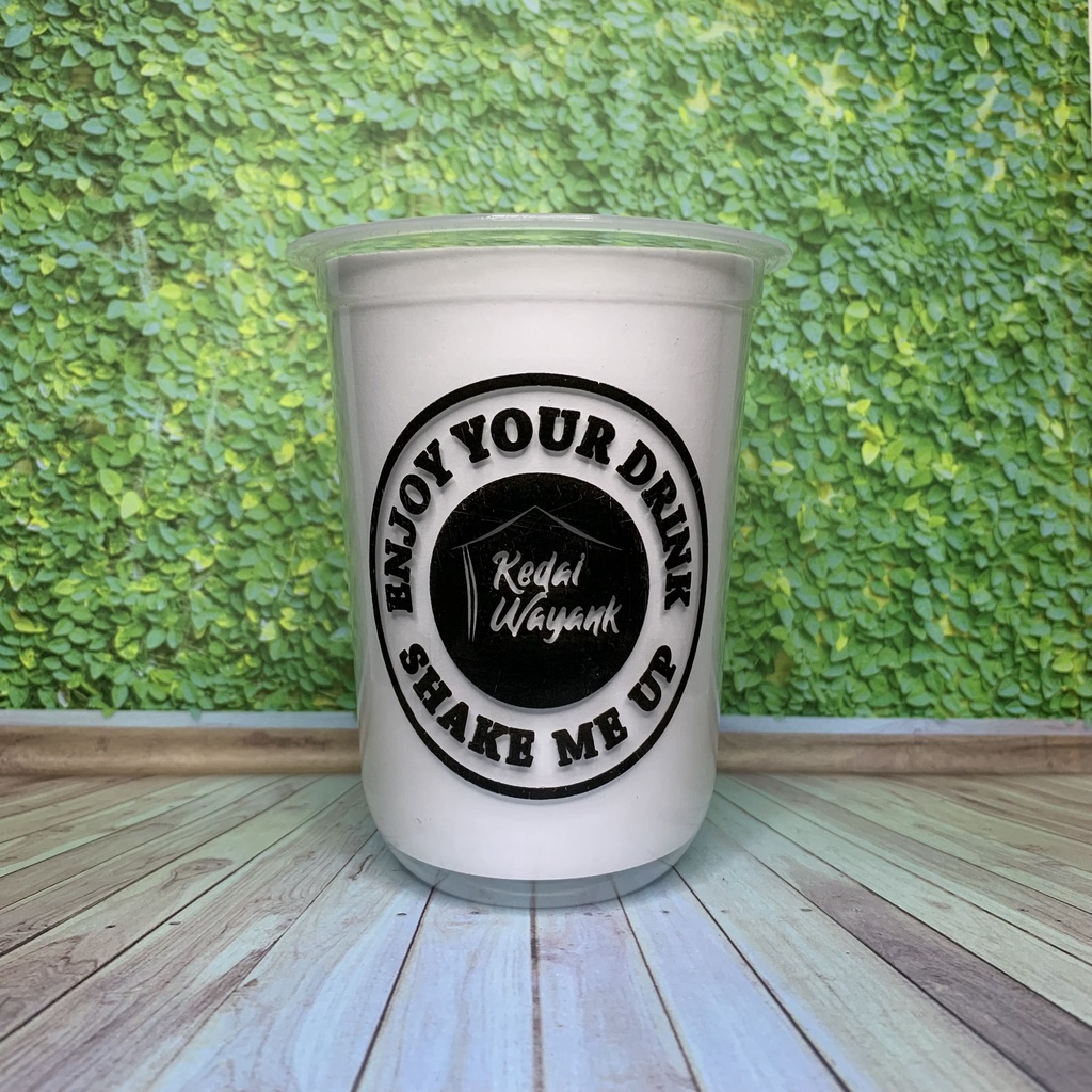 Sablon Gelas Cup Plastik Oval 16 oz 18 oz 8 Gram Merk Starindo