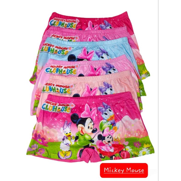 Celana Dalam Boxer Anak Perempuan Katun Little Pony Princess Mickey Mouse Ecer Boxer anak Cewe Katun