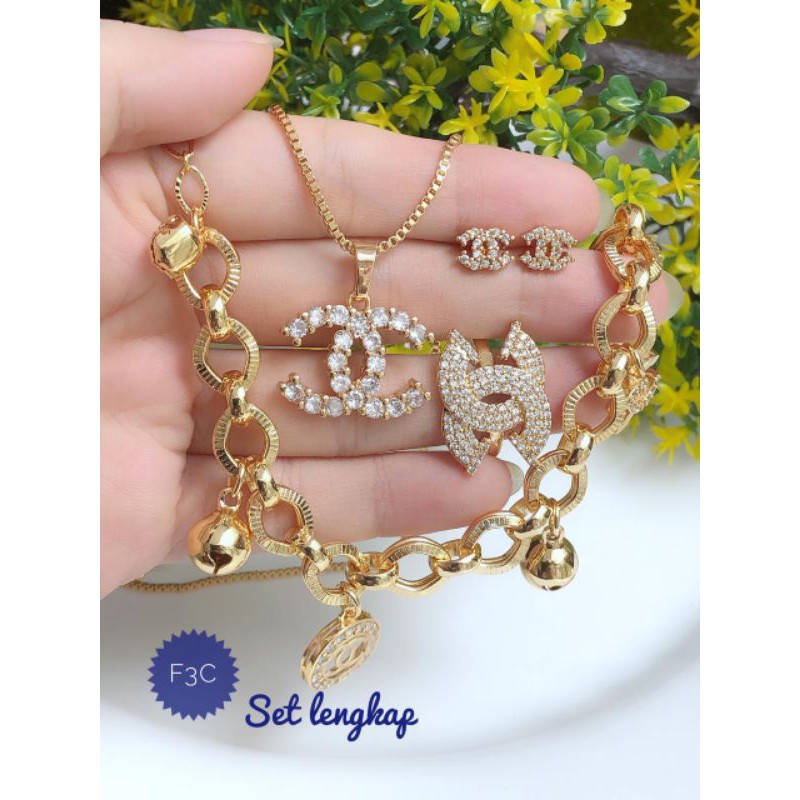 [xuping] set chanel gelang rantai xuping gold terlaris 111220