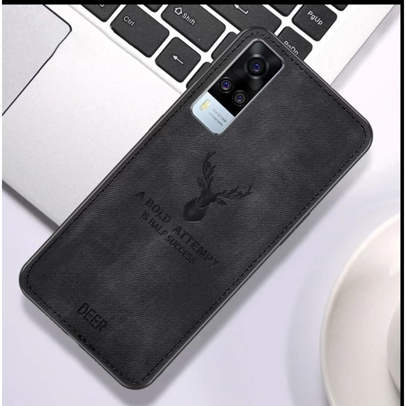 Case Deer Vivo Y51 SoftCase Deer Jeans Canvas SoftCase Pelindung Belakang Back Cover