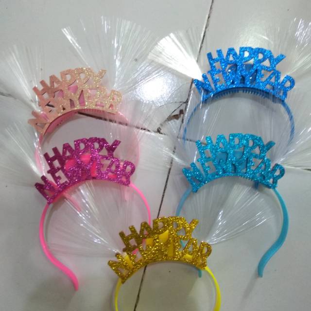 Bando tahun baru led lampu new year led bandana