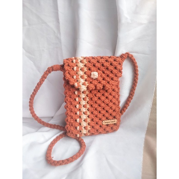 Jennie Phone Bag Macrame - Macrame Phone Bag - Tas Macrame