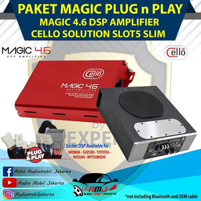 Paket Cello Magic 4.6 DSP Amplifier Sulotion slot5 Slim