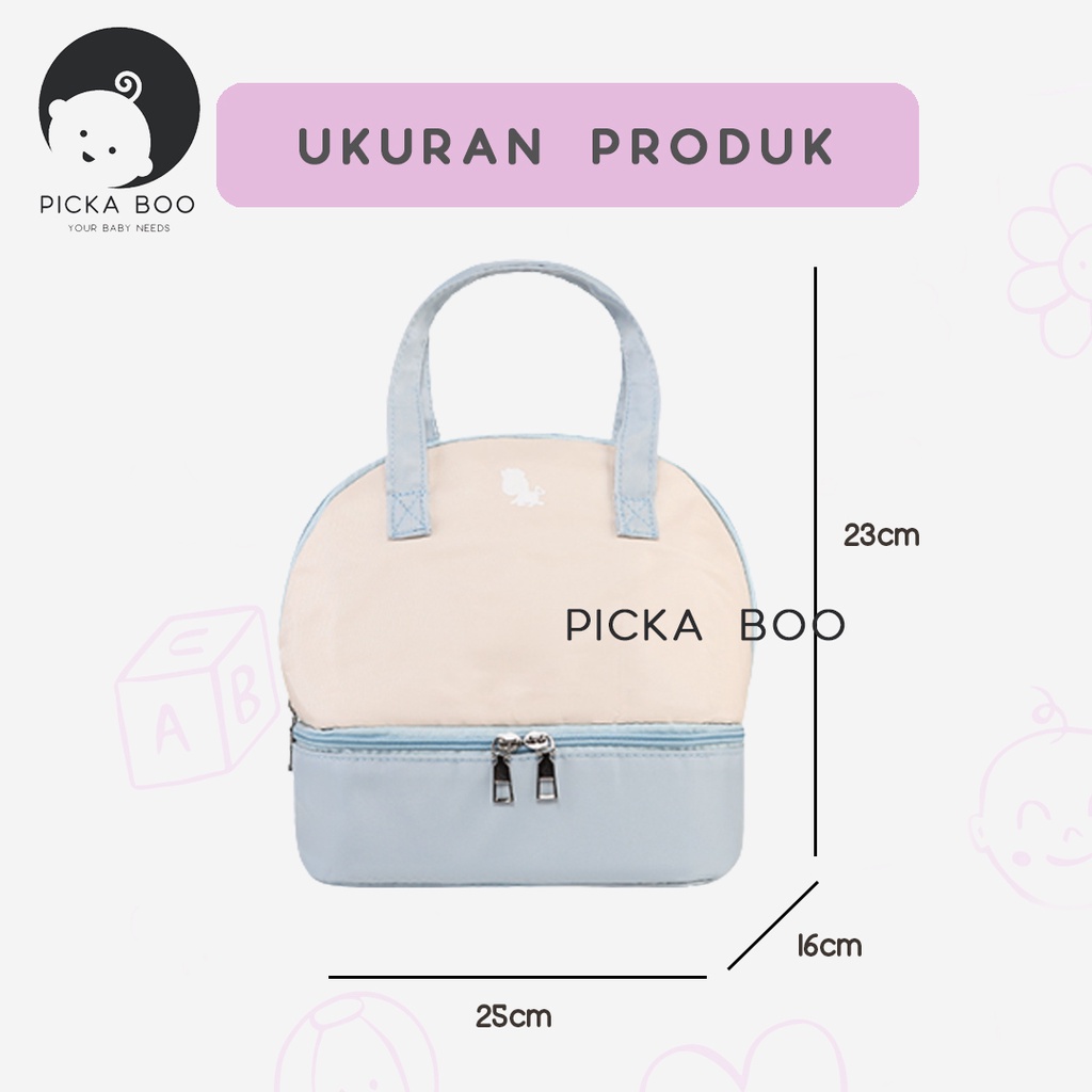 PICKA BOO Cooler Bag Asi Thermal Insulated FREE ICE GELL