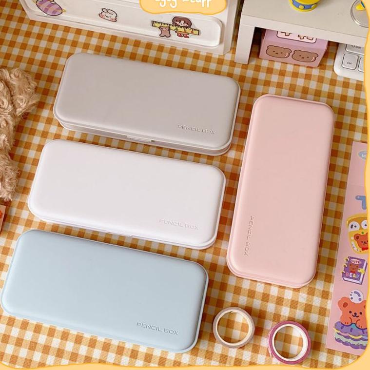 

(T4H3) ★ Kotak Pensil Minimalis Gaya Korea Pencil Case Aestetic | Free Sticker //Koleksi@bulan@ini