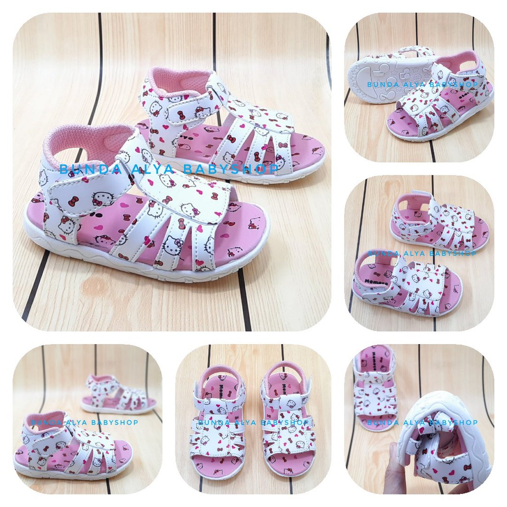 Sepatu Sandal Anak Perempuan Umur 8 Bulan 1 2 Tahun PINK - Sandal Anak Cewek Karet Anti Licin Size 22 - 25