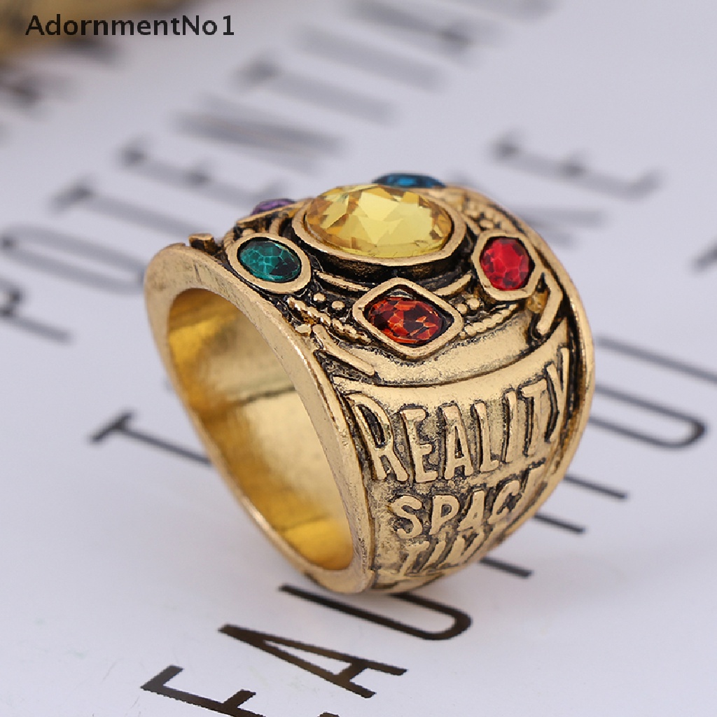 (AdornmentNo1) Cincin THANOS Infinity Gauntlet POWER Ring Avengers Untuk Pria