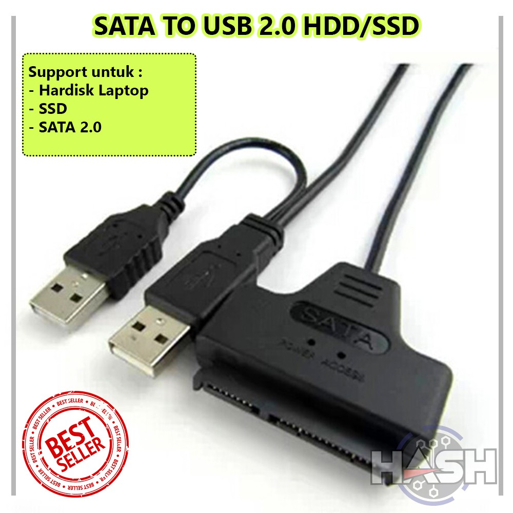 SATA to USB 2.0 HDD / SSD Adapter