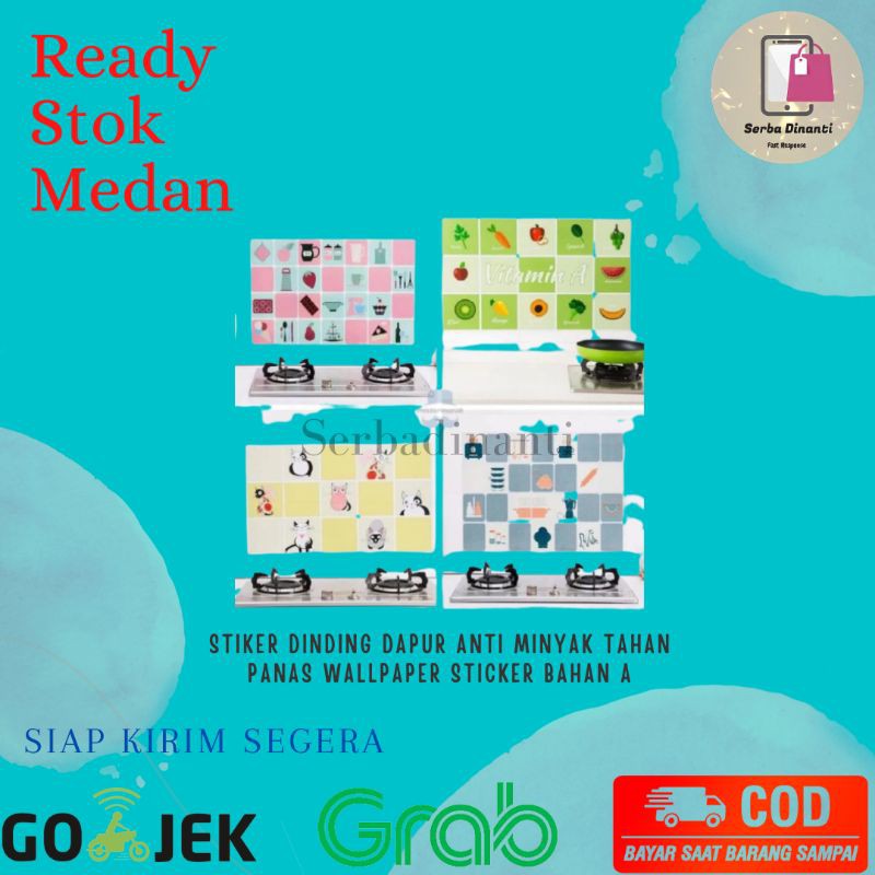 Stiker Dinding Dapur Anti Minyak Tahan Panas Wallpaper Sticker Murah Medan