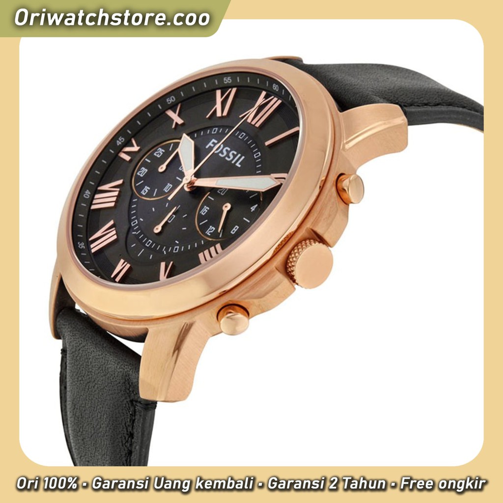 TERLARIS JAM TANGAN PRIA FOSSIL FS5085 FREE BOX ORI PAPER BAG Original genuine leather SIZE 44mm ID