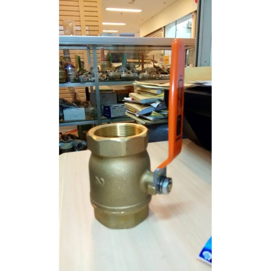BALL VALVE KITZ KUNINGAN 2" ASLI, KRAN KERAN AIR KITZ 2"