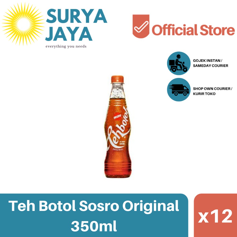 

Distributor Teh Botol Sosro 350ml (Isi 12 pcs) - Agen Teh Botol 350ml 1 Dus