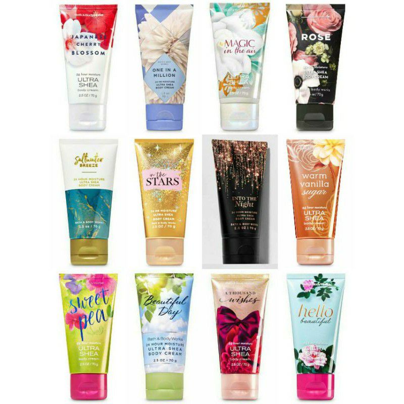 BBW BATH AND BODY WORKS BODY CREAM 70gr TRAVEL SIZE