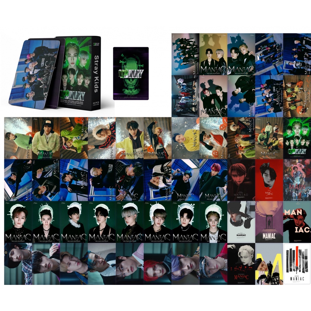 55pcs Kartu Lomo Foto Album Kpop Stray Kids Sirkus ODDINARY No Easy Christmas