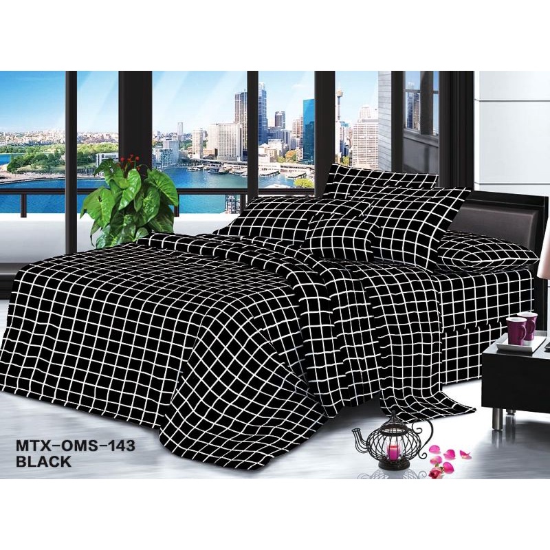 SPREI KOTAK KOTAK AESTHETIC KOREA