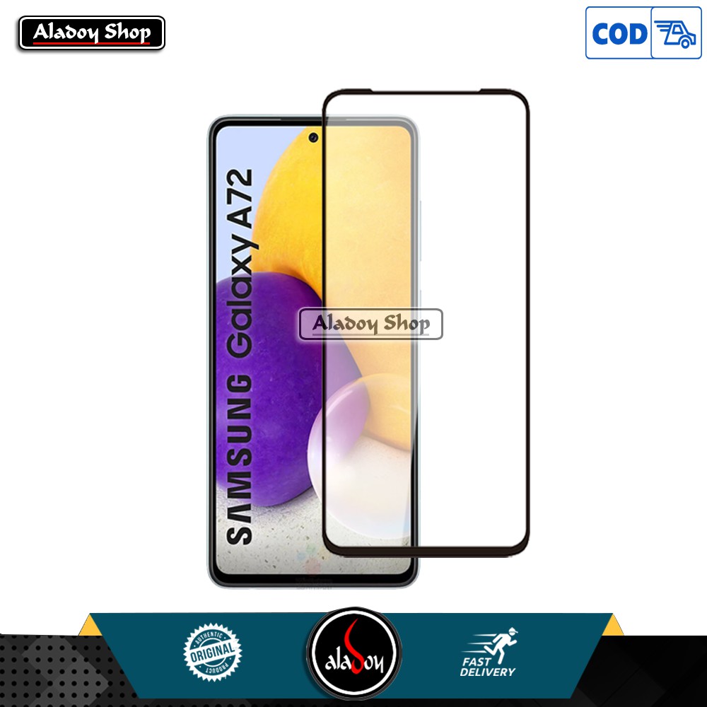 Case Samsung Galaxy A72 2021 New Hard Case Shockproof Transparent Casing + Tempered Glass Full Layar