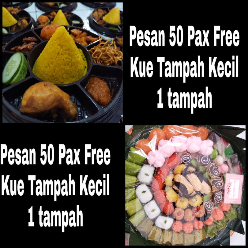 

Tumpeng Mini Sekat free sticker Halal dan Murah