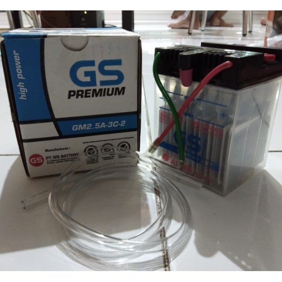 Aki Basah GS ASTRA GM2.5-3C PREMIUM KIT Gl Max Gl Pro