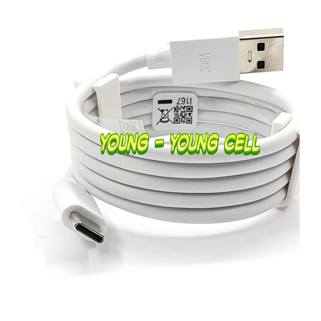 KABEL DATA ORIGINAL OEM OPPO VOOC FAST CHARGING TYPE C KUALITAS PREMIUM / OPPO RENO / RENO 2 / 2F / 2 / 4 / 5 / A5 / A9 2020 / TIPE C / CASAN / CAS