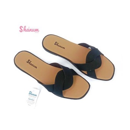 Sandal slop wanita terbaru/sendal selop v