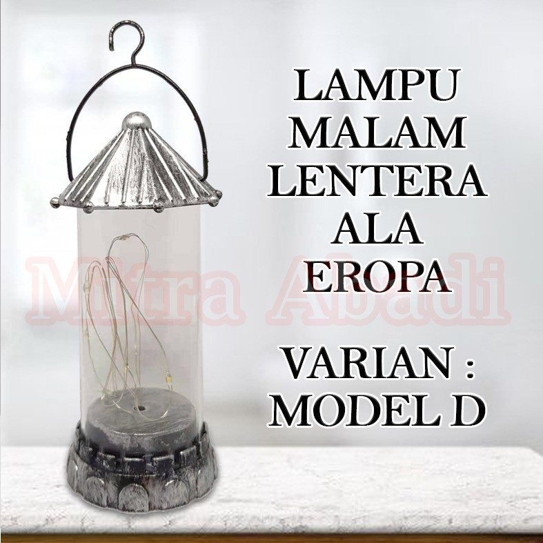 Dekorasi Lampu Malam Lentera Ala Eropa / European Tower Night Light