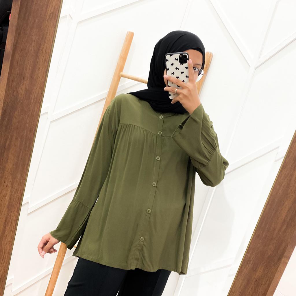 PROMO JELITA BLOUSE - blouse wanita / blouse kekinian / blouse cantik / simple blouse / blouse polos