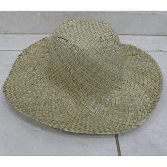 Topi Cowboy Koboy Koboi Daun Pandan /Topi Kebun/Topi Bercocok Tanam