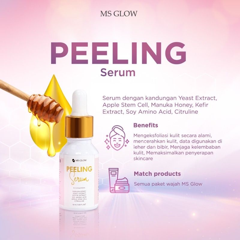 MS glow peeling serum / peeling serum MS glow / serum MS glow / MS glow serum / serum pengelupasan