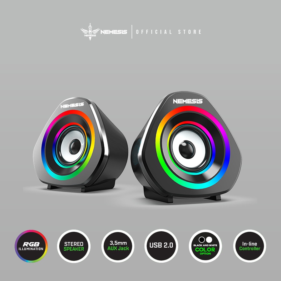 Speaker Gaming Stereo RGB NYK SPN-08 Falcon - HITAM