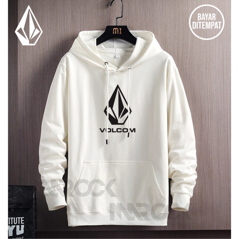 Sweater Hoodie Warna Pria/Wanita best seller - sablon VOLCOM Bahan Cotton Place