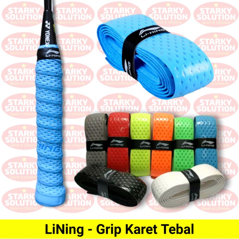 Grip Karet Tebal LINING Raket Bulutangkis Badminton Original