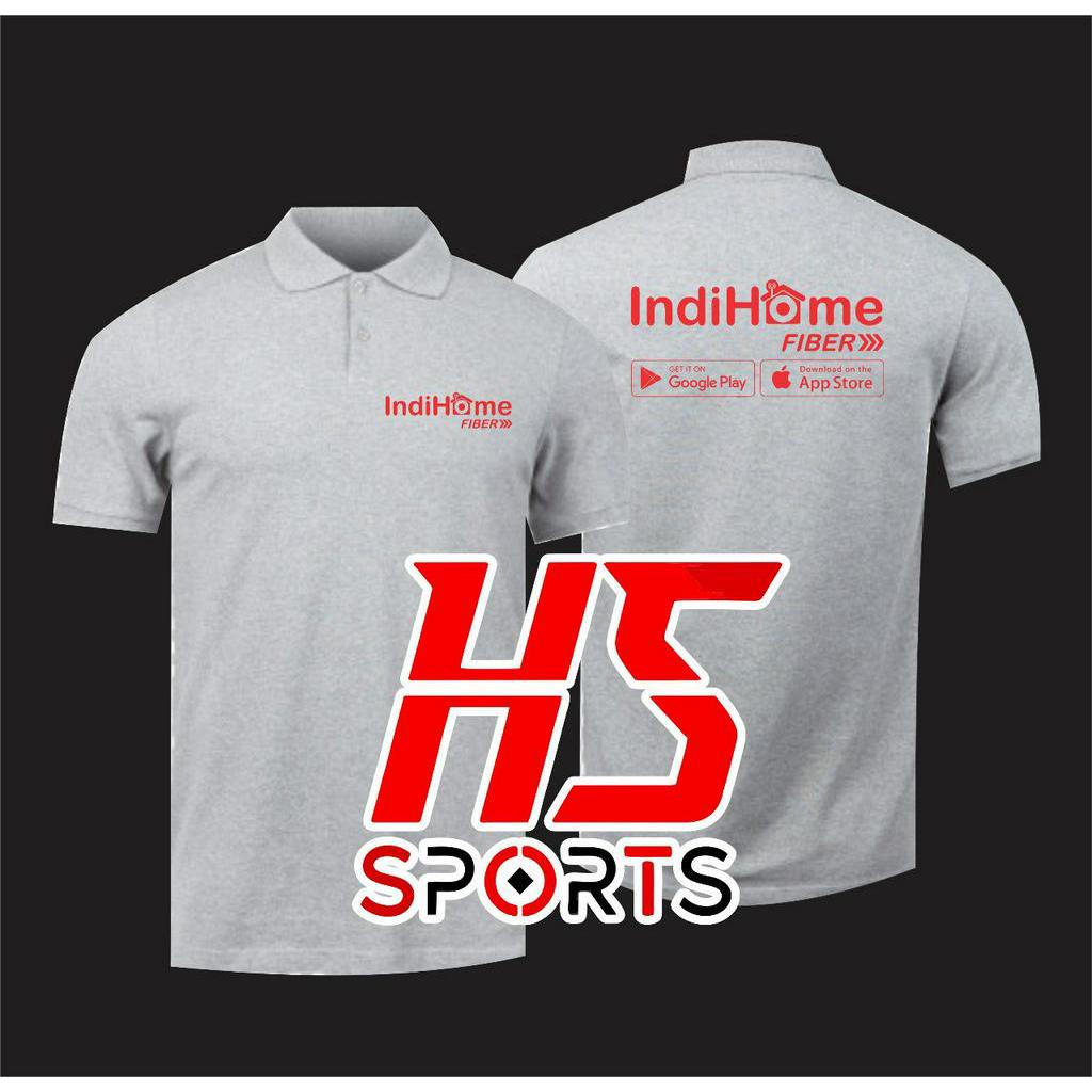 BAJU Polo Shirt Kaos Polo Indihome Fiber Telkom - Polo My Indihome fiber