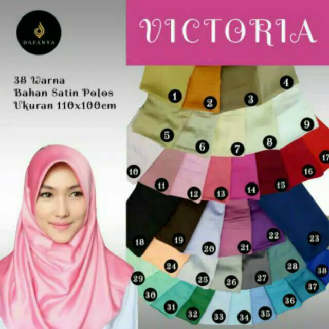 Restok Segiempat Satin Victoria Ori Dafanya