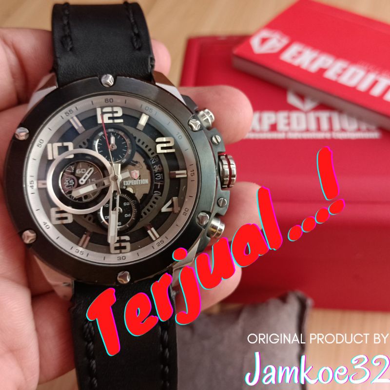 Jam Tangan Expedition Type 6752 Analog Pria Wanita Sekond Original  Mewah Keren Import Elegan Cowok 