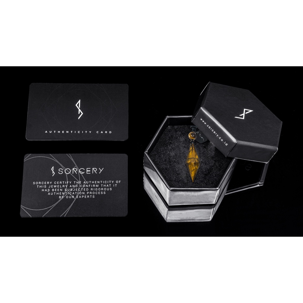 SORCERY Pendant Bandul Liontin Kalung Kesehatan Natural Stone Batu Alam Asli Unisex Cewek Cowok Pria Wanita-8