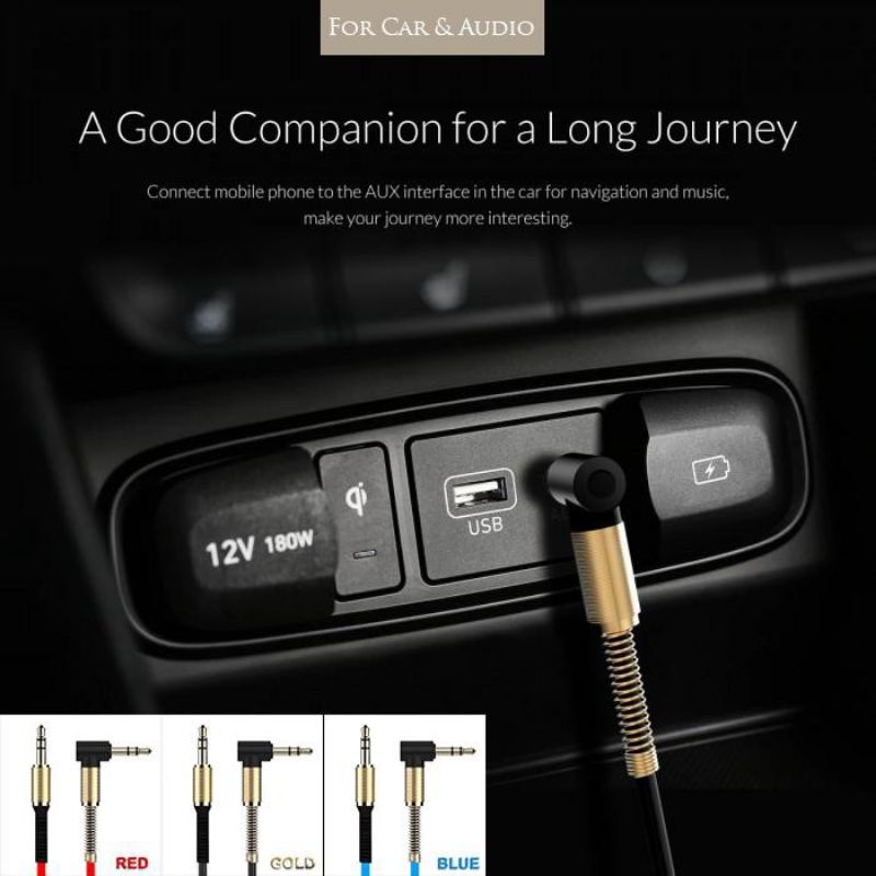 Kabel Audio Male to Male Kabel Audio Mobil Kabel Aux L Kabel Aux Siku K2 Premium