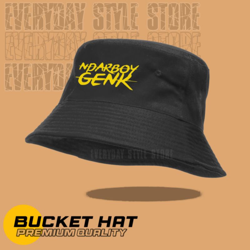 Topi Ndarboy Genk Bucket / Bucket Hat Pria Wanita Dewasa Distro Ndarboy Genk