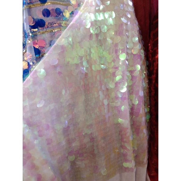 kain/ bahan sequin gradasi