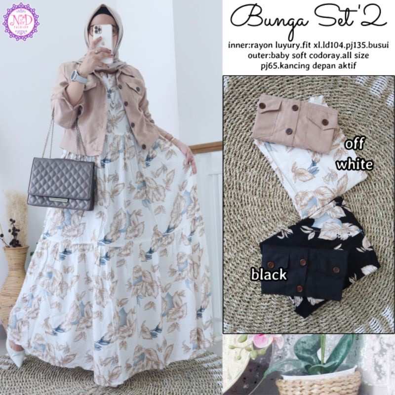 Bunga Set Ori N&D Fashion